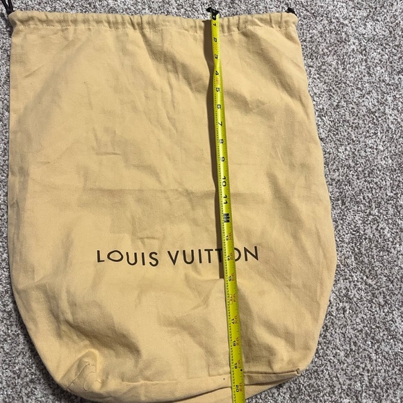 Louis Vuitton Authentic Beige Dust Bag Drawstring Storage Pouch - Picture 9 of 11